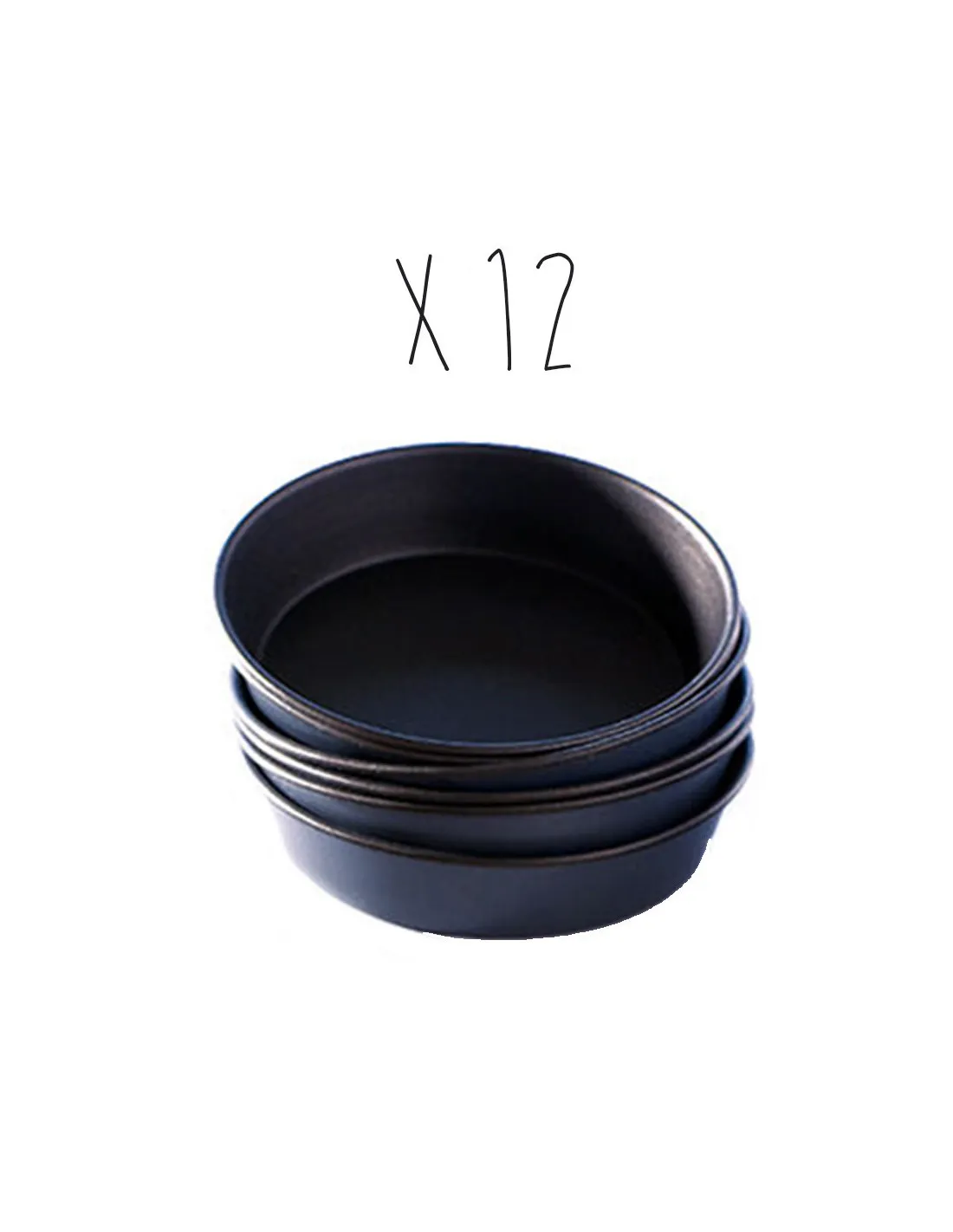 12 millassons Matfer Exopan hauteur 20mm bord roulé