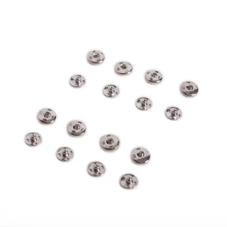 8 Boutons pression métal à coudre 13mm
