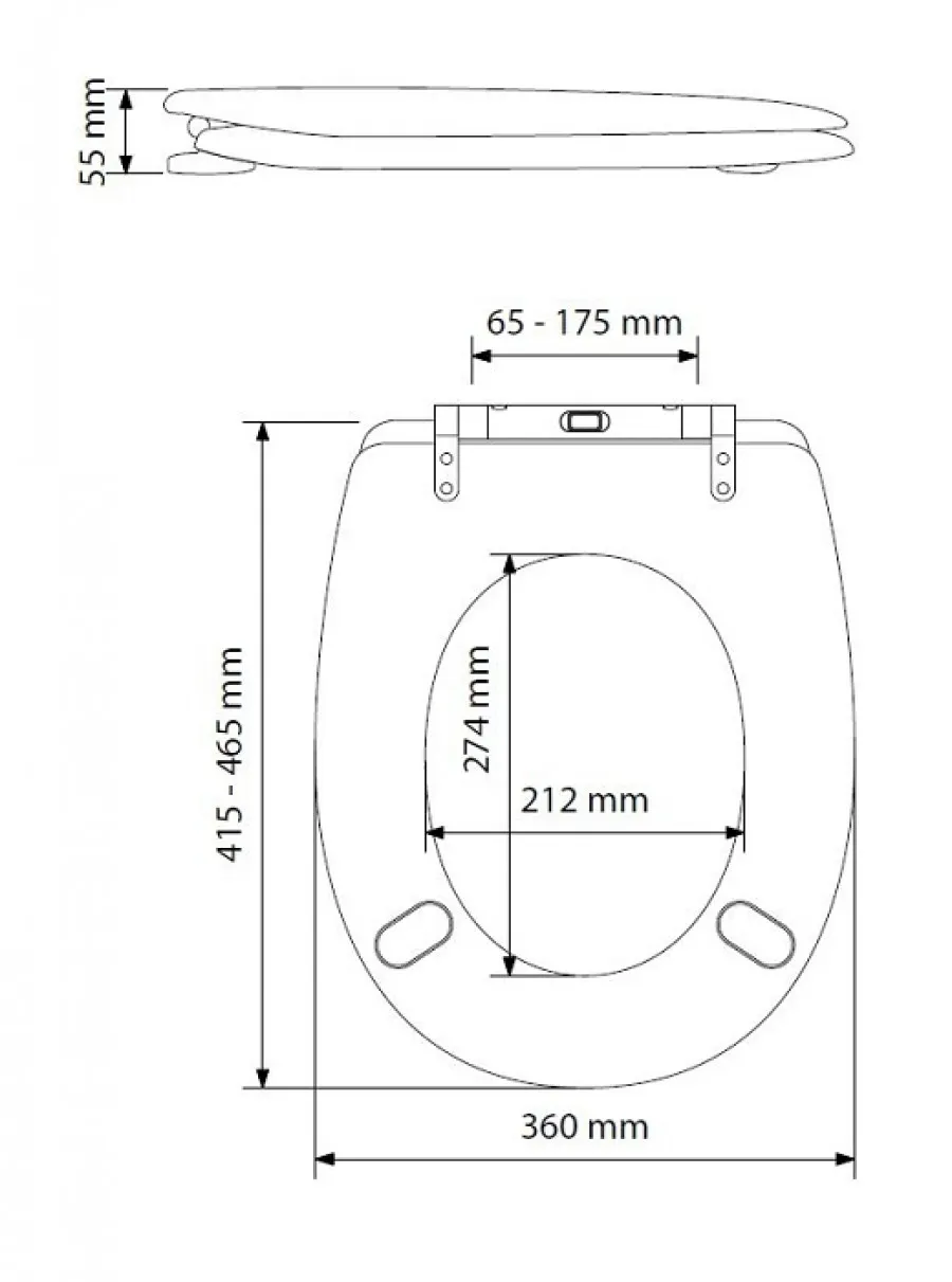 Abattant OLFA Ariane EASY CLIP Lavande descente assistée déclipsable
