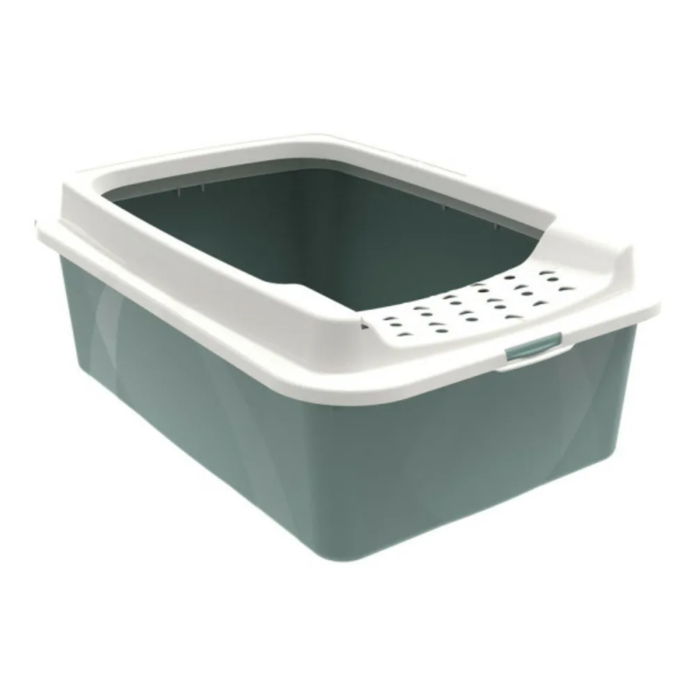 Bac à litière pour chats bonnie eco blanc/vert