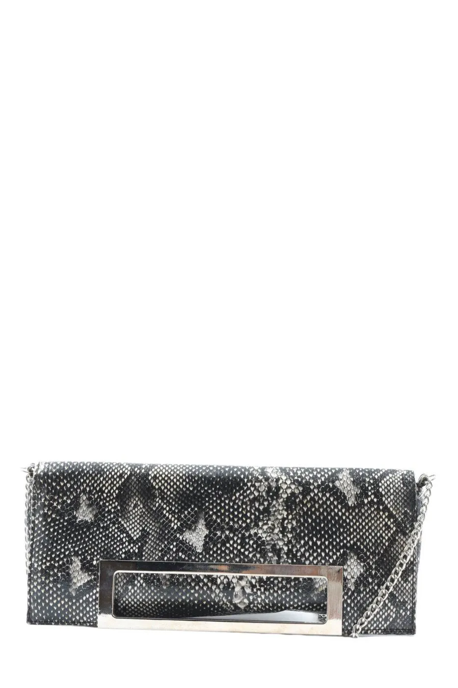 Bijou Brigitte Pochette noir-gris clair imprimé allover élégant