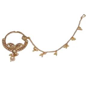 Bijou de nez Nath doré Tharika
