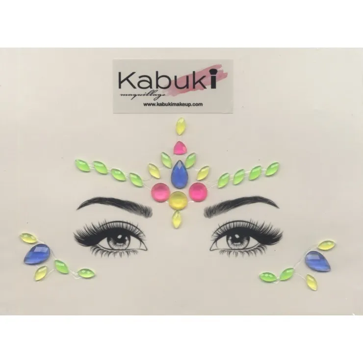 Bijou de visage Glow In The Dark Licorne Multicolore