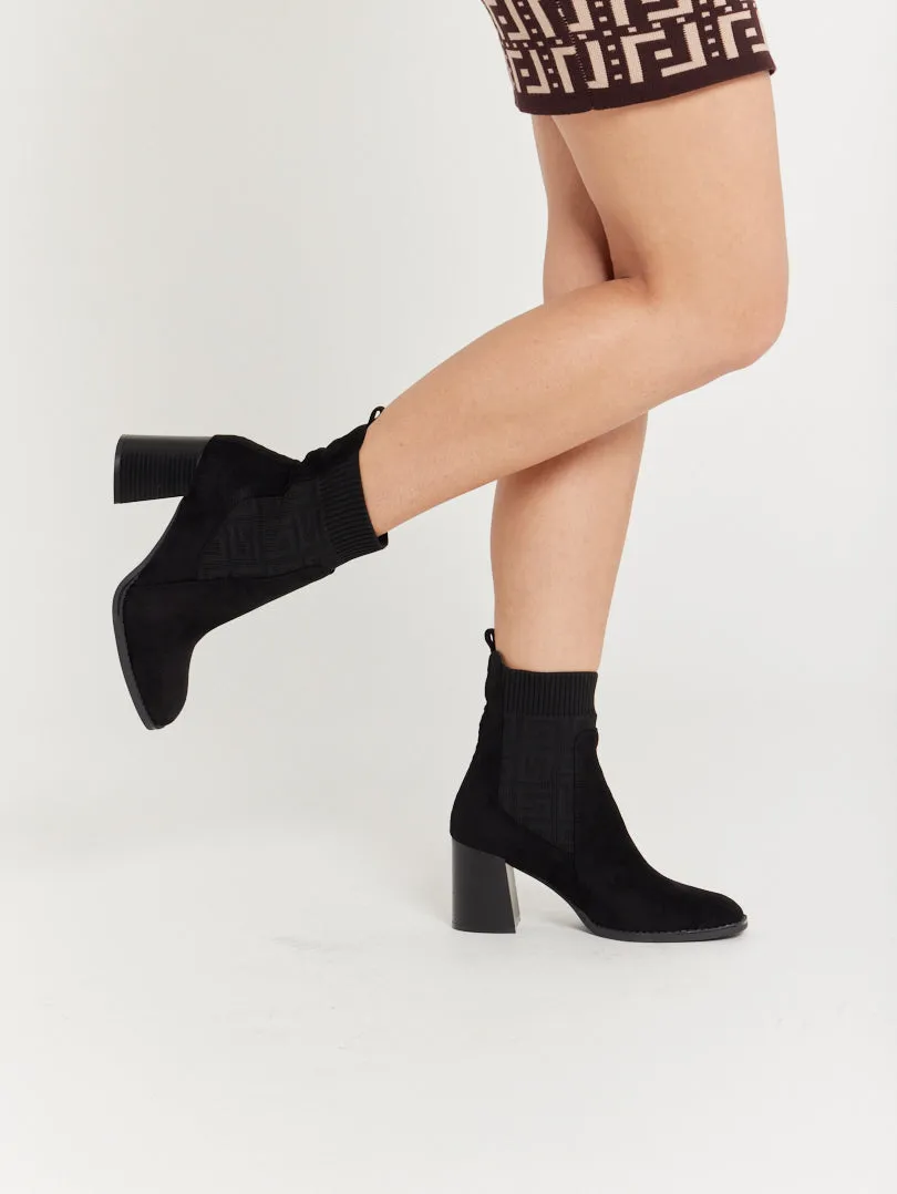 Bottines chaussettes graphiques
