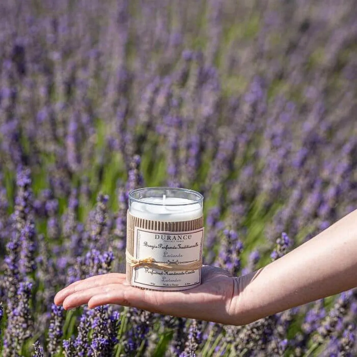 Bougie parfumée traditionnelle Lavande - Durance | 3 Suisses