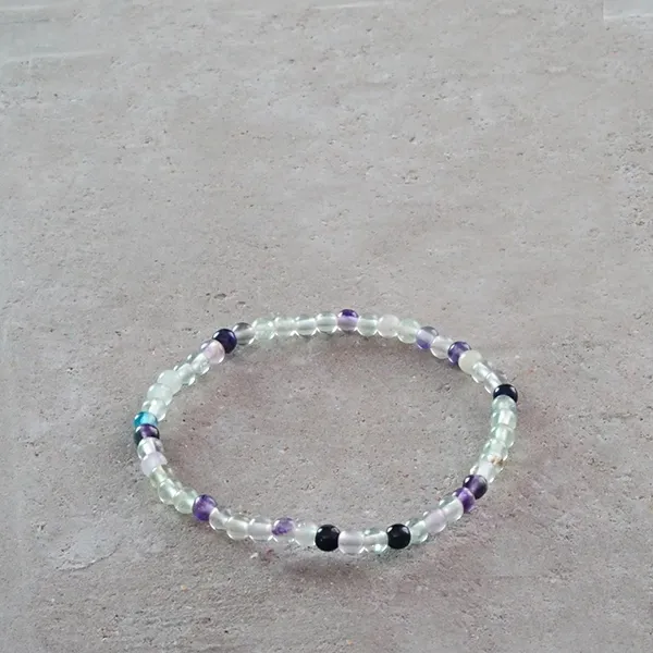 Bracelet Pierres Fluorite | Bijou Spirituel | Pankaj Boutique En Ligne