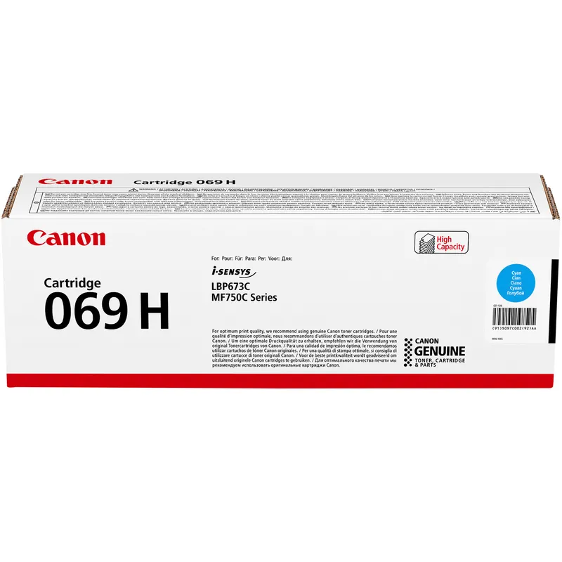 Canon 069H C toner, cyan