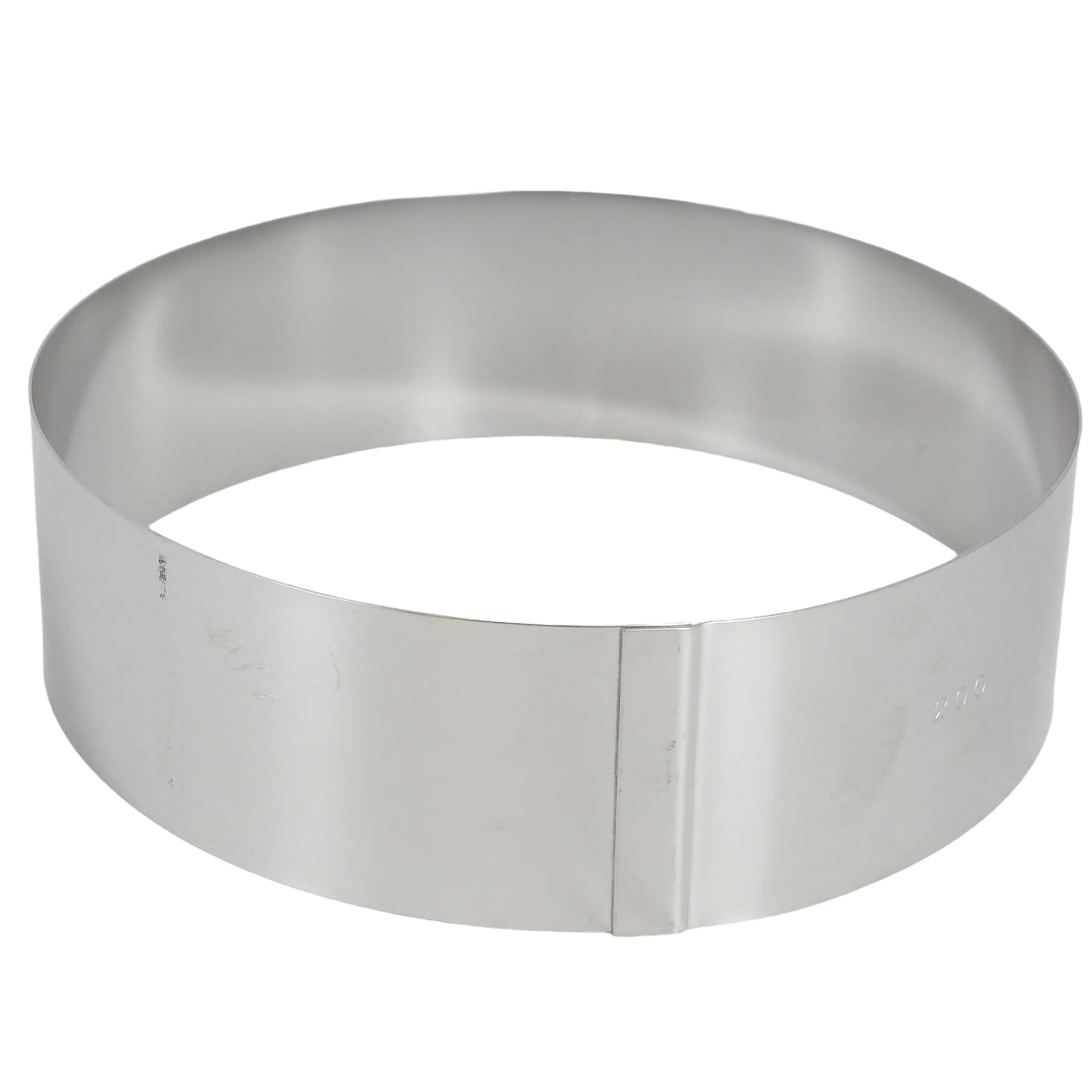 Cercle à vacherins inox hauteur 6cm diamètres au choix