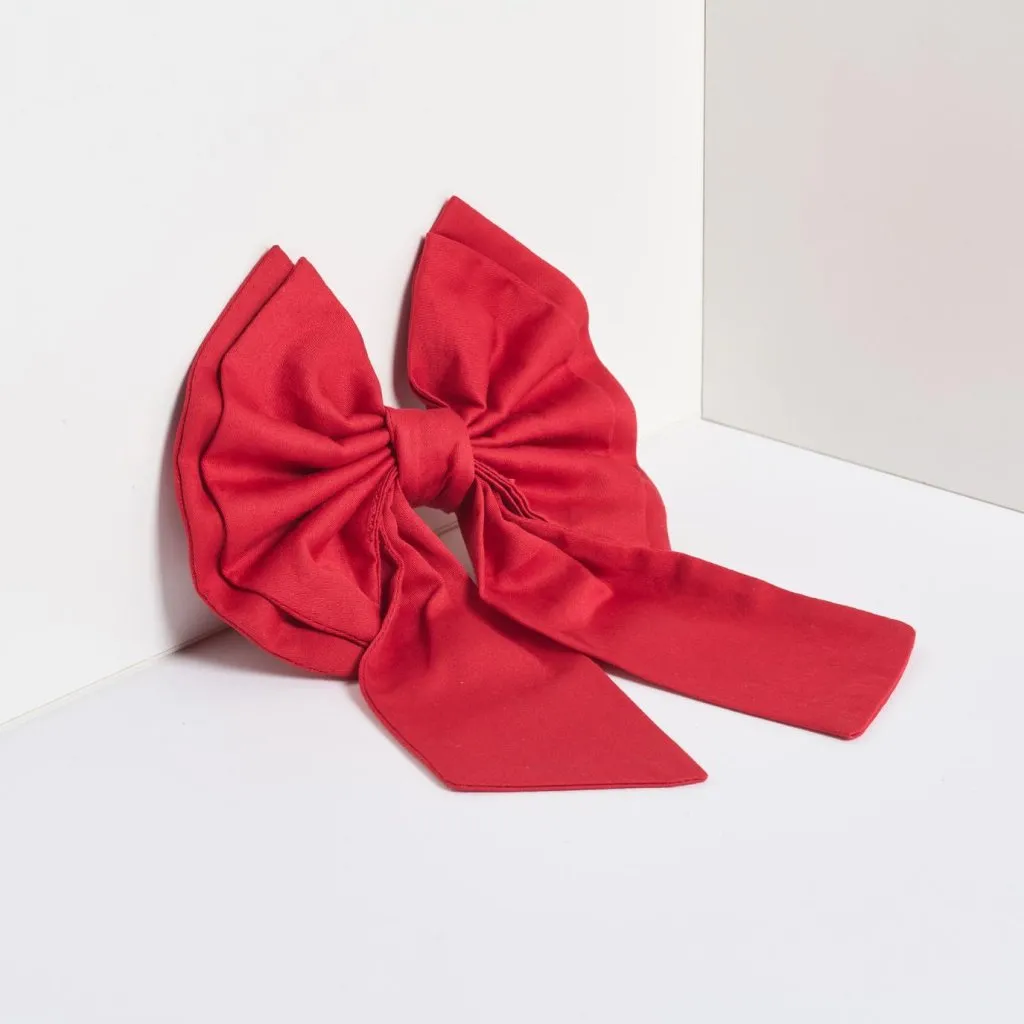 Décoration de Noël BOW TIE, rouge, coton, Humdakin ✔ 11 € ⭕ Kulina