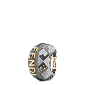 Nano Fendigraphy - Bijou de sac en toile multicolore et cuir | Fendi