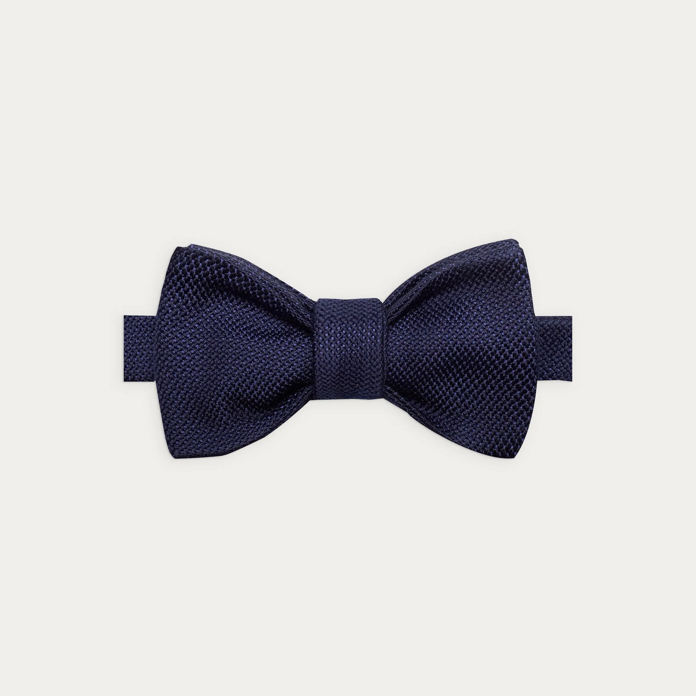 Navy Blue Silk Grenadine Bow Tie | Hast