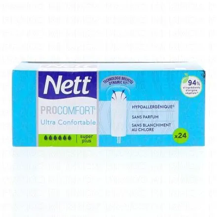 NETT ProComfort - Tampons Ultra confortable Super Plus x24