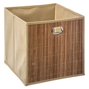 Panier de rangement beige 31x31x31cm 