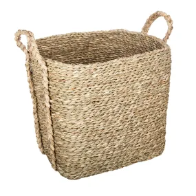 Panier de rangement osier rectangulaire 31x26x30cm 