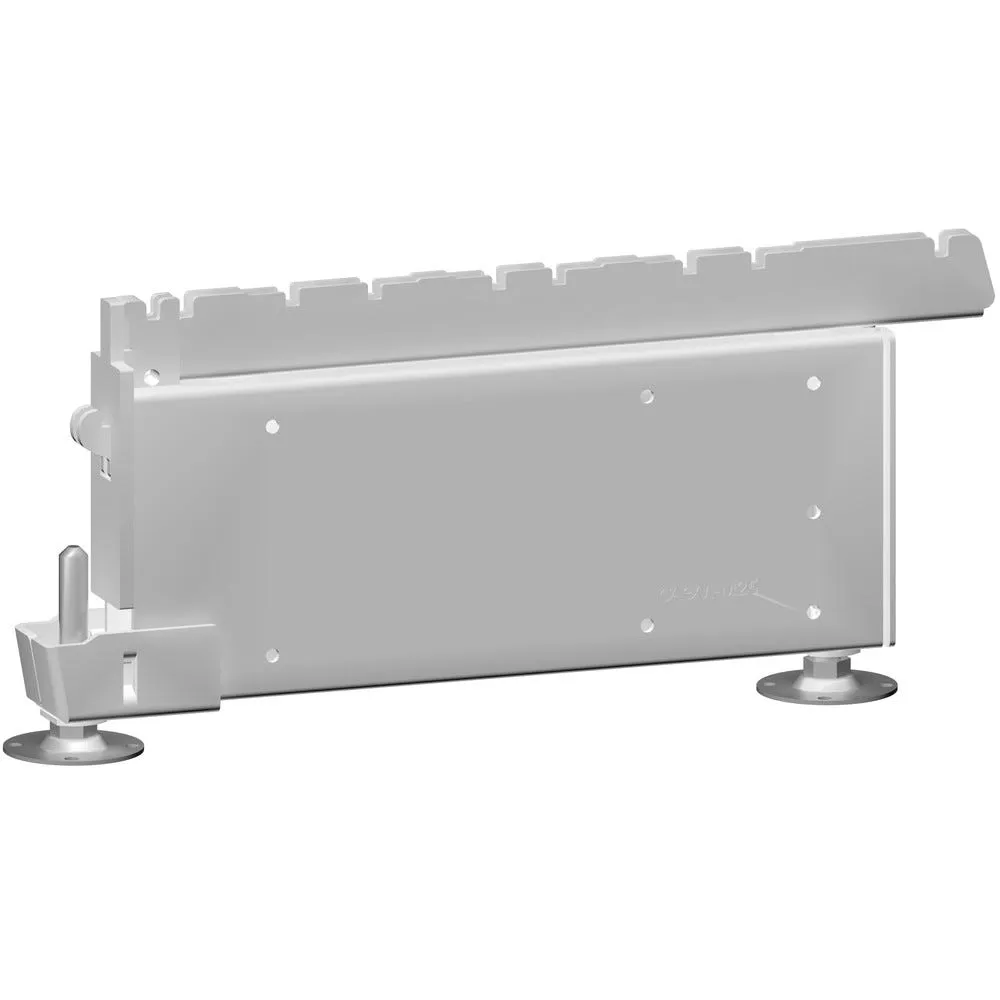Pied longueur 40cm Hauteur 15cm blanc 9003