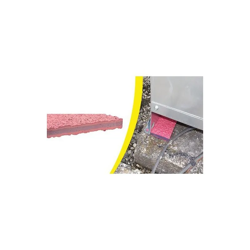 Plaque antivibratoire 200x200 caoutchouc