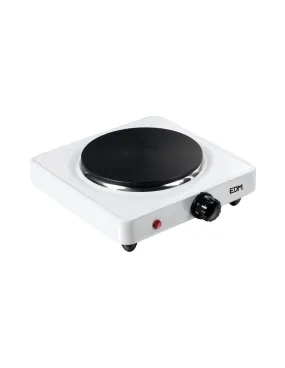 Plaque De Cuisson Électrique Portable 1000w 1 Plaque 22x22x7,5cm Edm - 7660