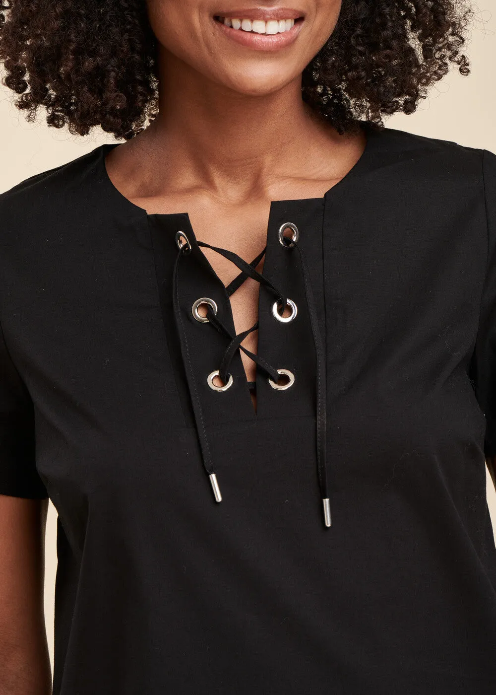 Robe courte en coton