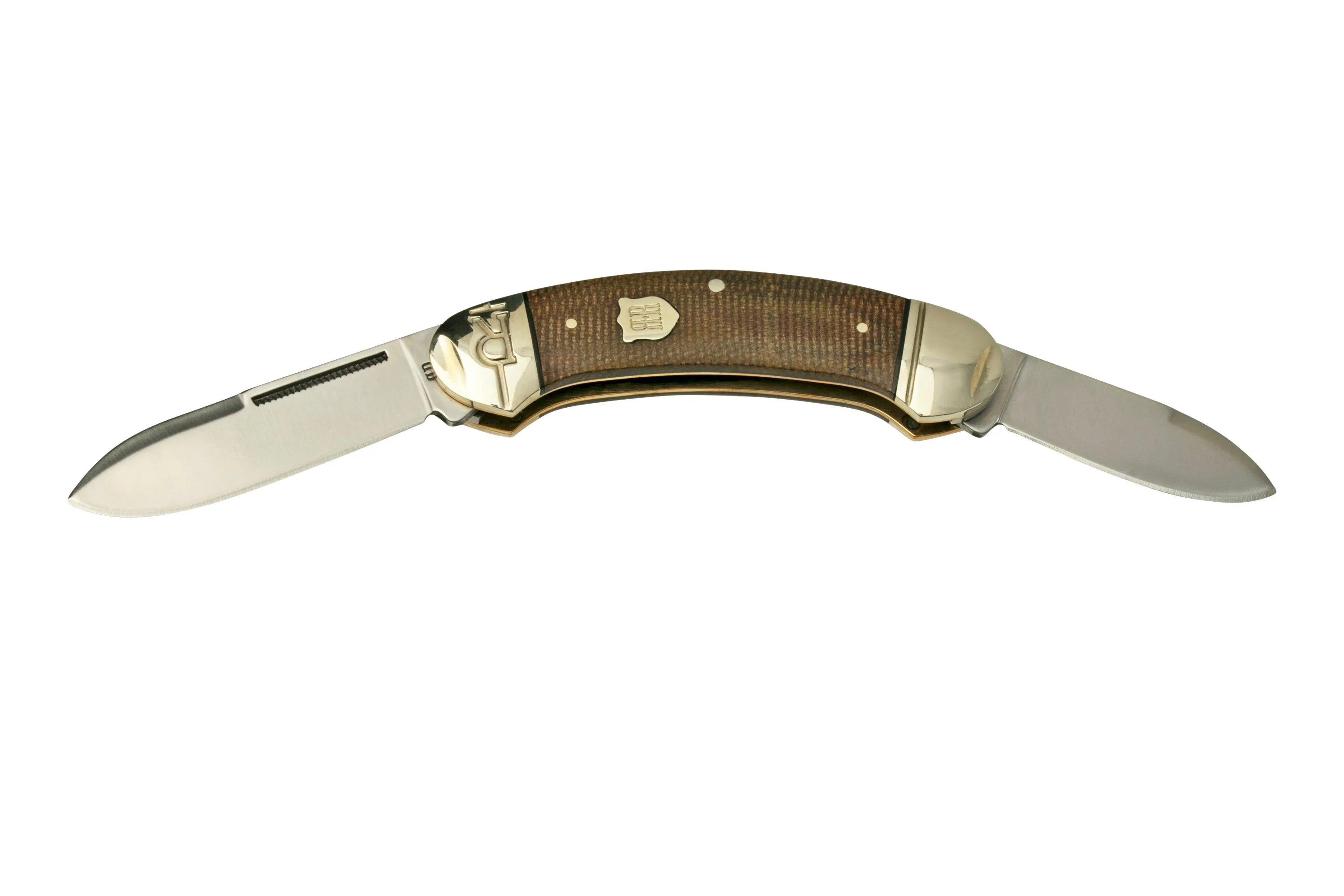 Rough Ryder Brown Burlap Bow Canoe RR2376, couteau de poche