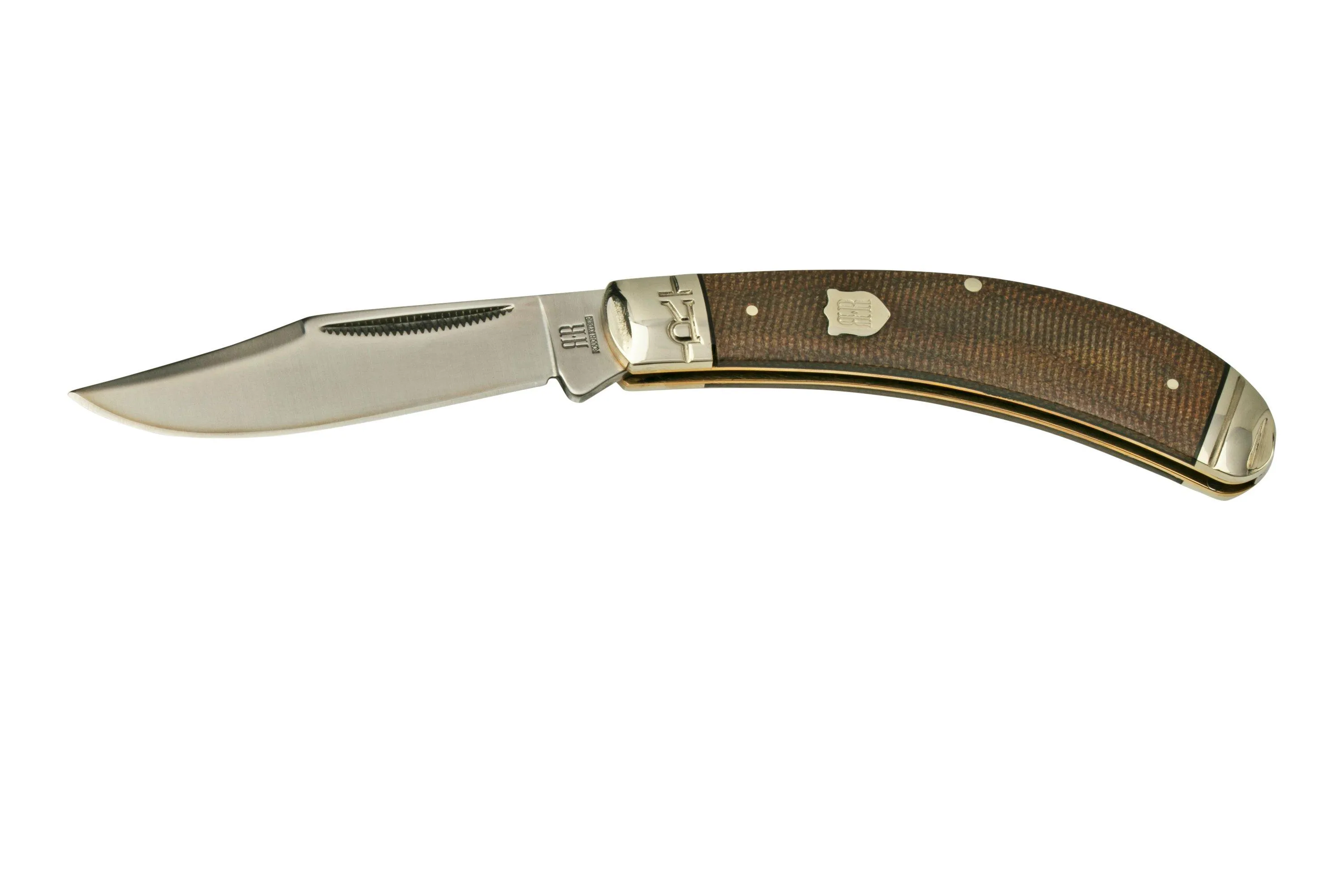 Rough Ryder Brown Burlap Bow Trapper RR2375, couteau de poche