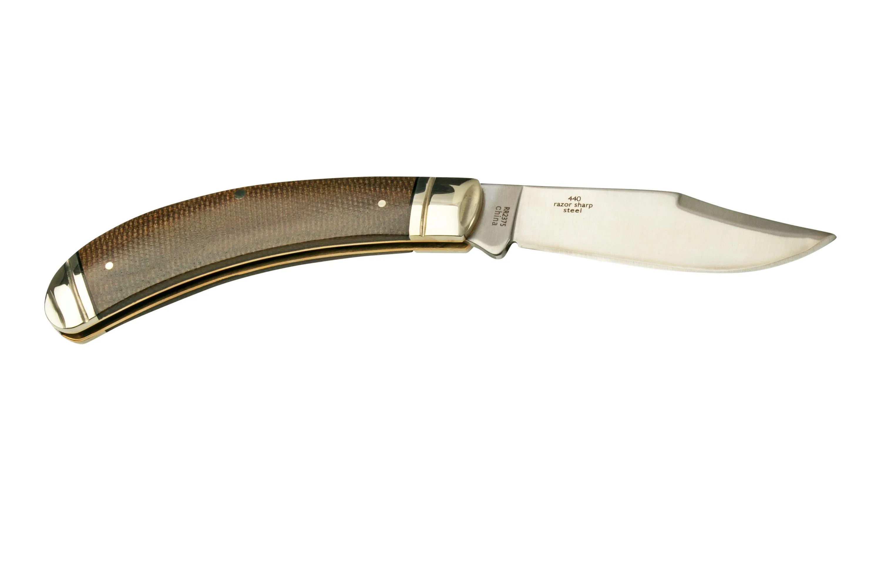 Rough Ryder Brown Burlap Bow Trapper RR2375, couteau de poche