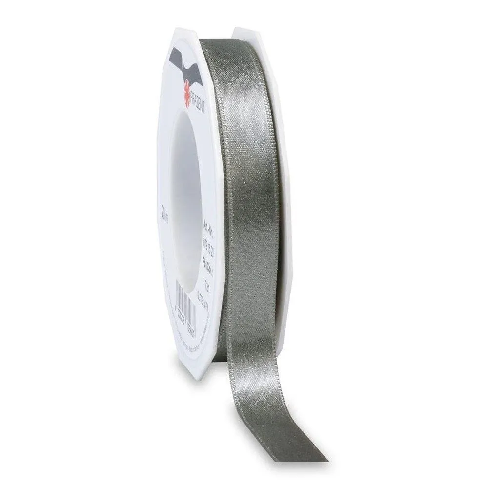 Ruban glitter satin 15mmx20 m ardoise/ argent