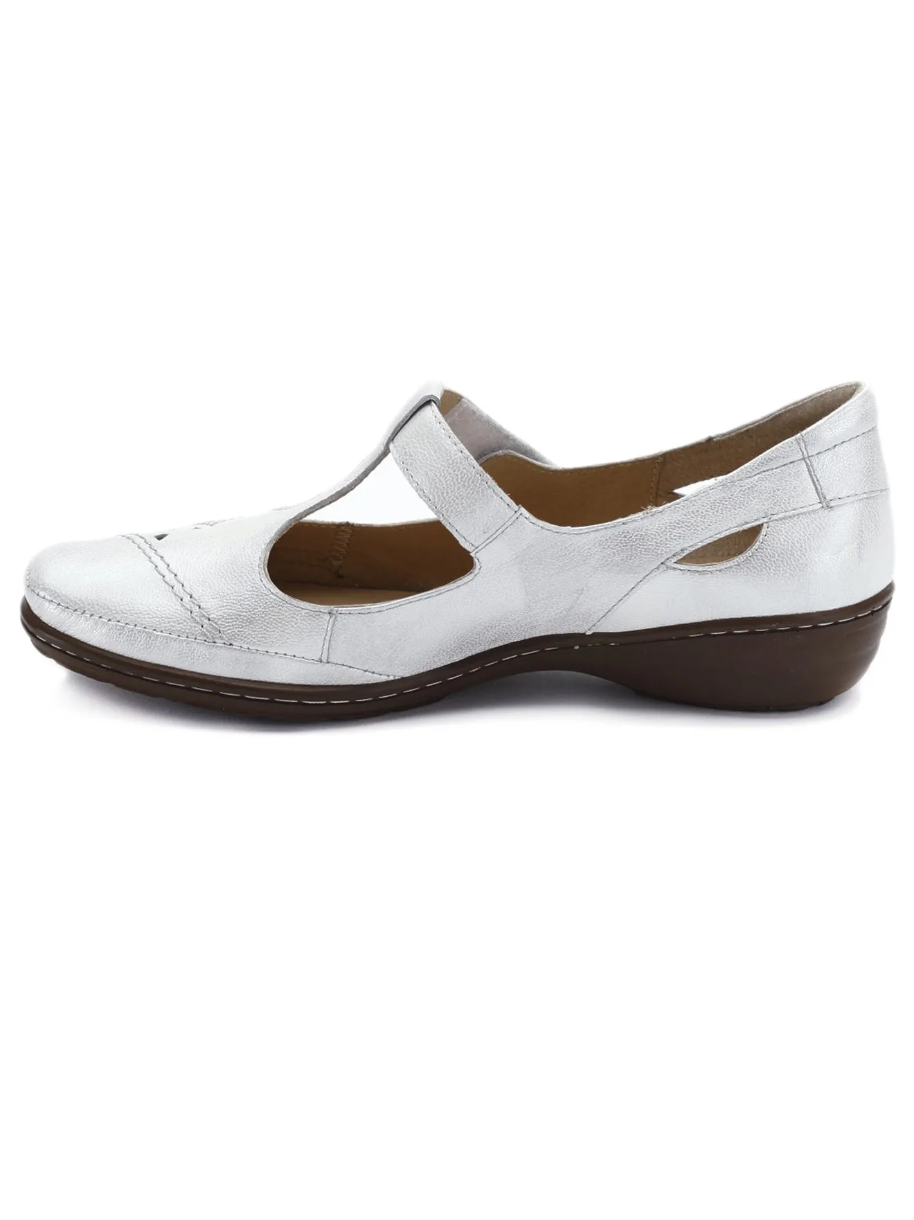 Salomés cuir avec bijou fantaisie