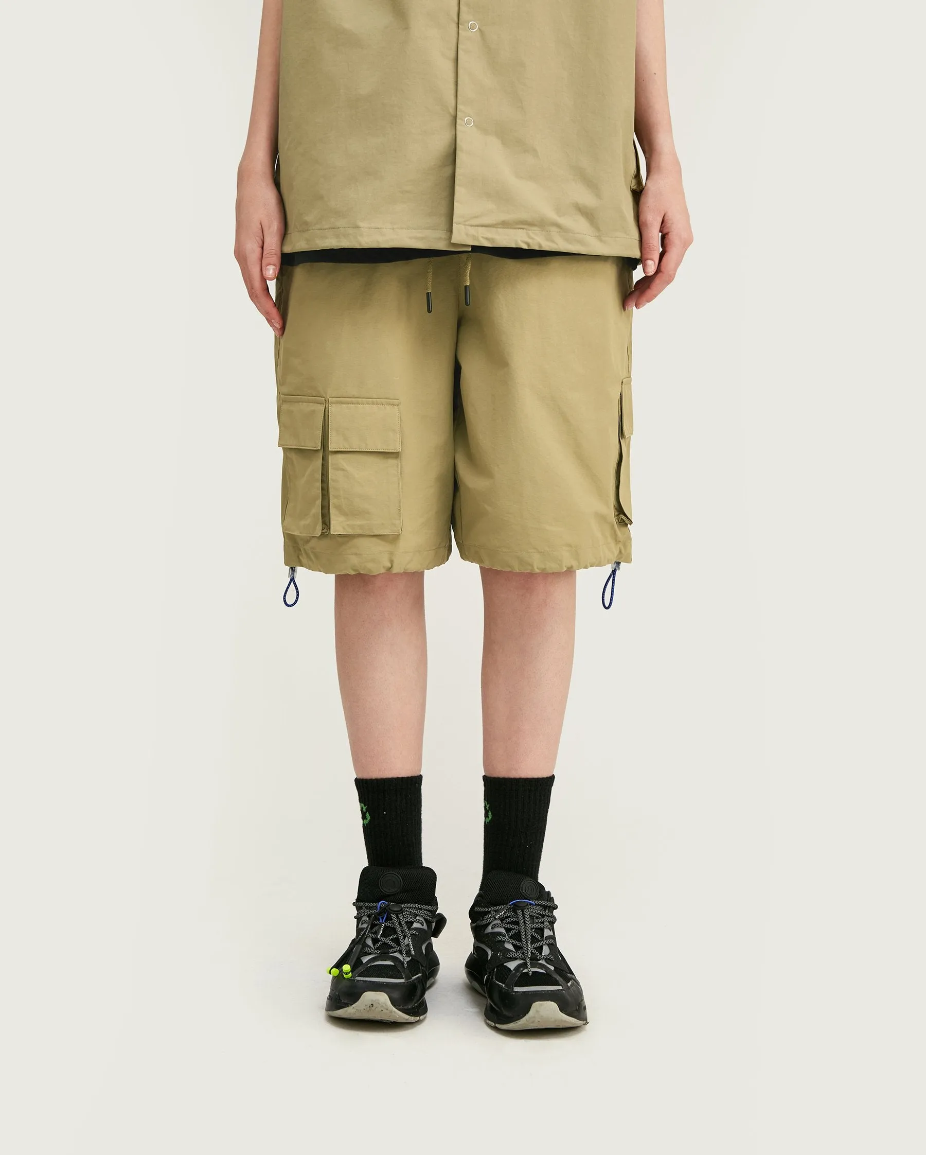 Short Streetwear  à style pêcheur - Beige