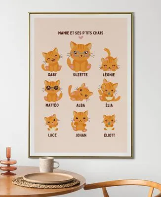 T-Shirt femme Mamie et ses petits chats