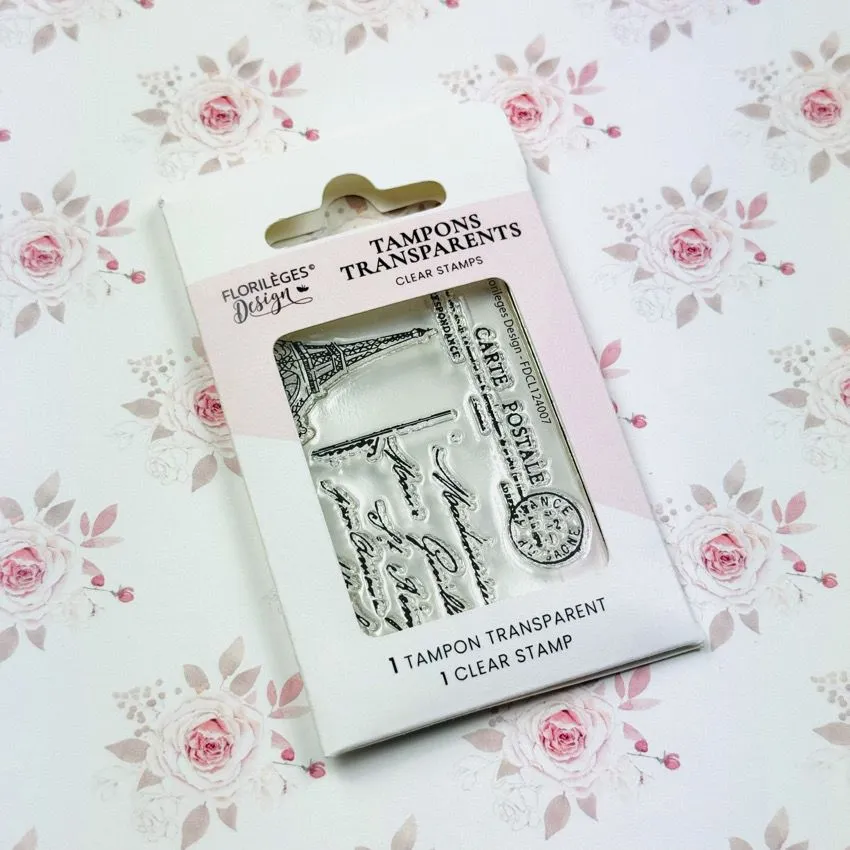 Tampons Clear Florilèges Design La Vie En Rose - Carte Postale