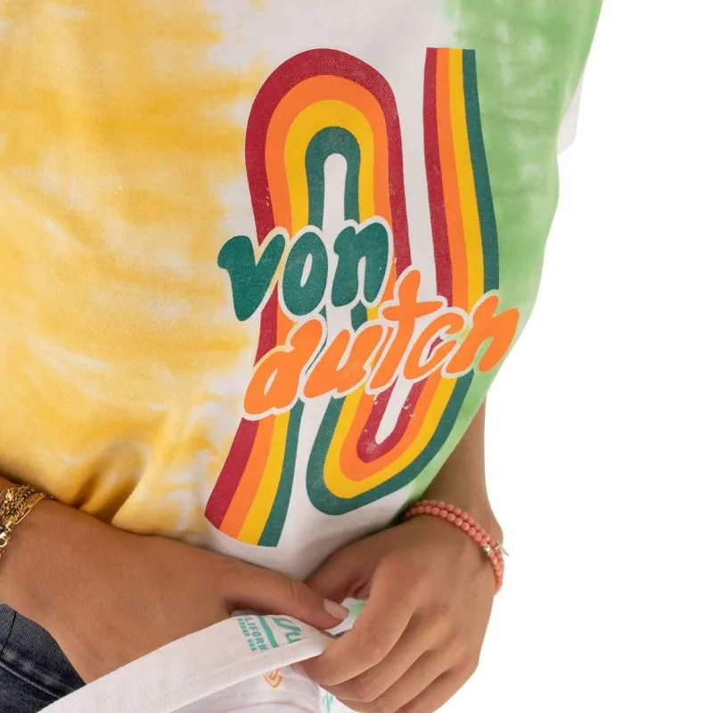 Tee shirt crop top Blanc coupe Régular BOW | Femme - Vondutch