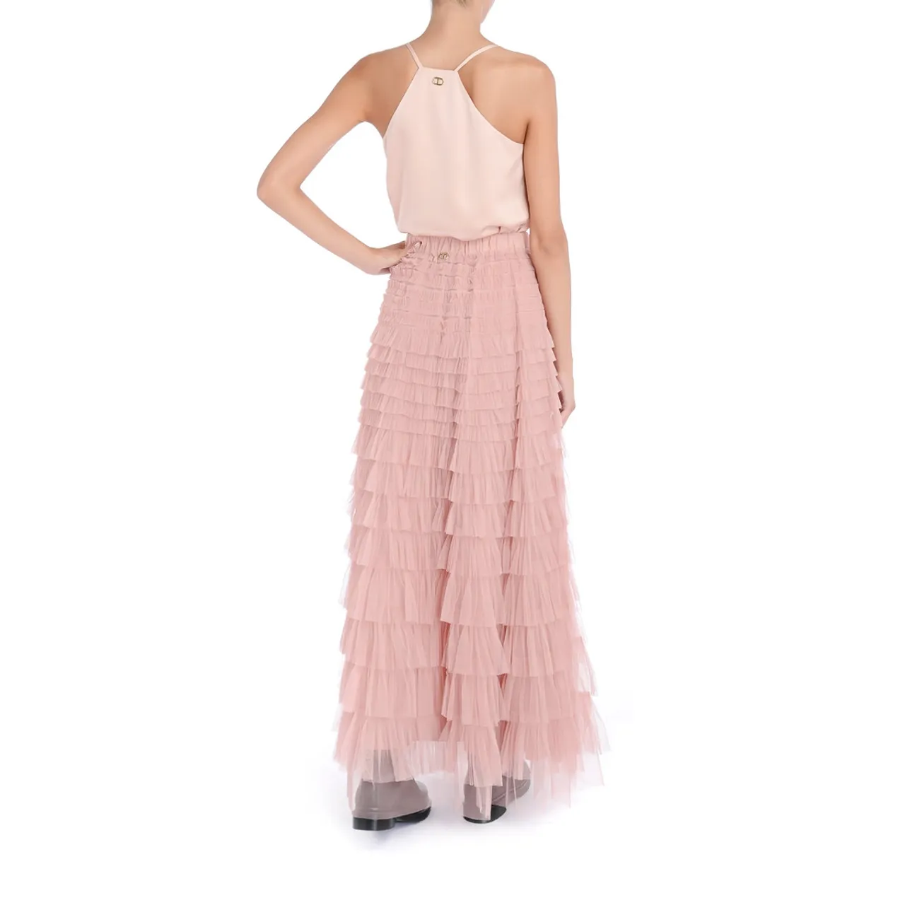 Twinset Top en satin rose