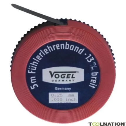 Vogel 455015 Ruban d'alimentation Acier 5m x 13mm 0.15mm /.006 inch